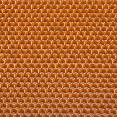 الورق الخفيف Aramid حبيب العسل النواة حبيب العسل الستة الأطراف حفرة خلية حجم 3.2mm