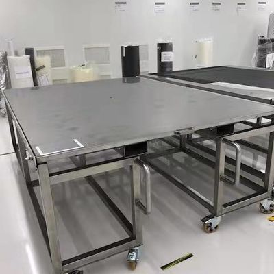 طاولة عمل عسل الفولاذ المغلف 66mm 1200x2500mm